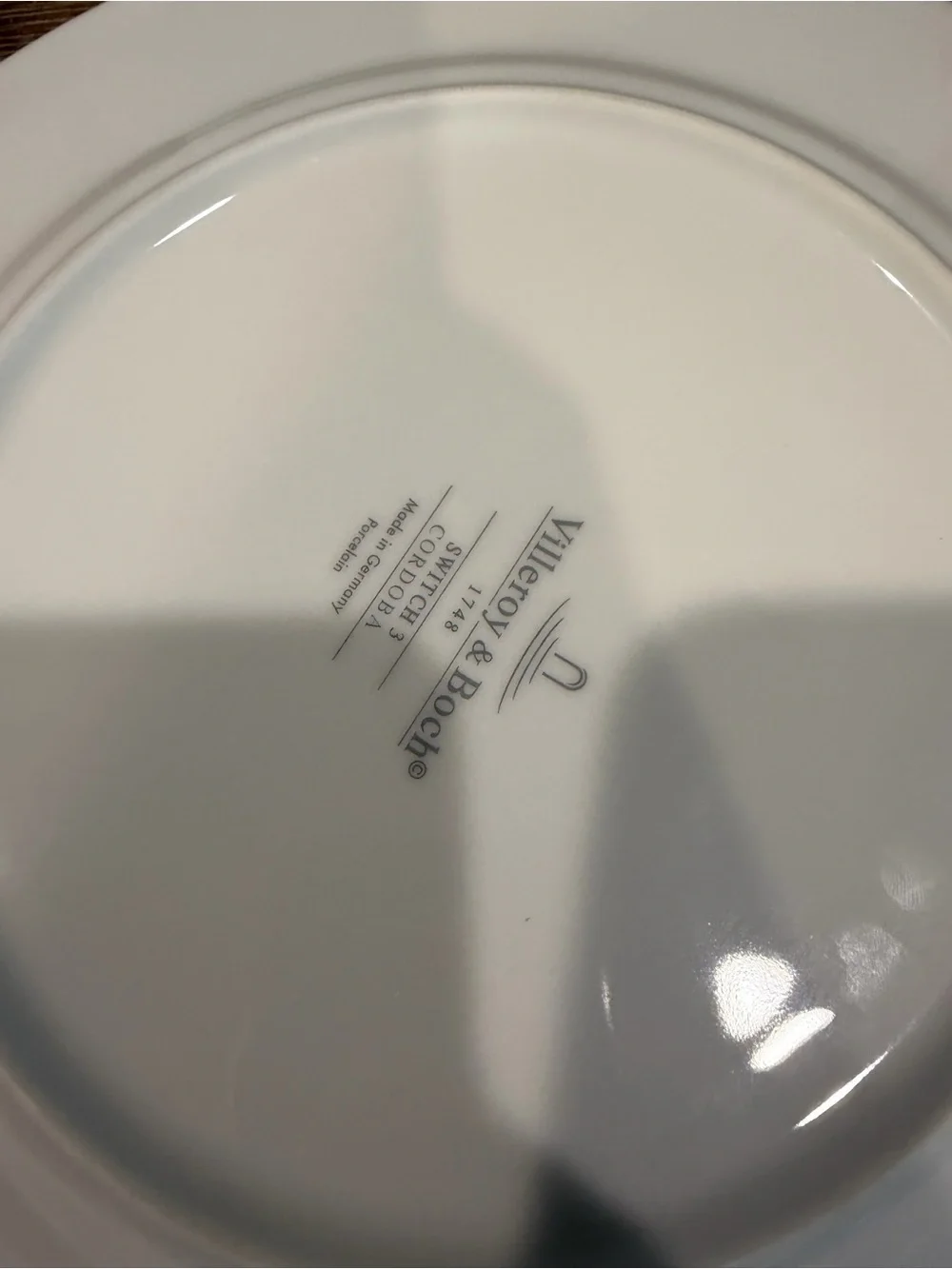 Switch 3/Cordoba Pattern by Villeroy & Boch. Porcelain Dinner Plate.